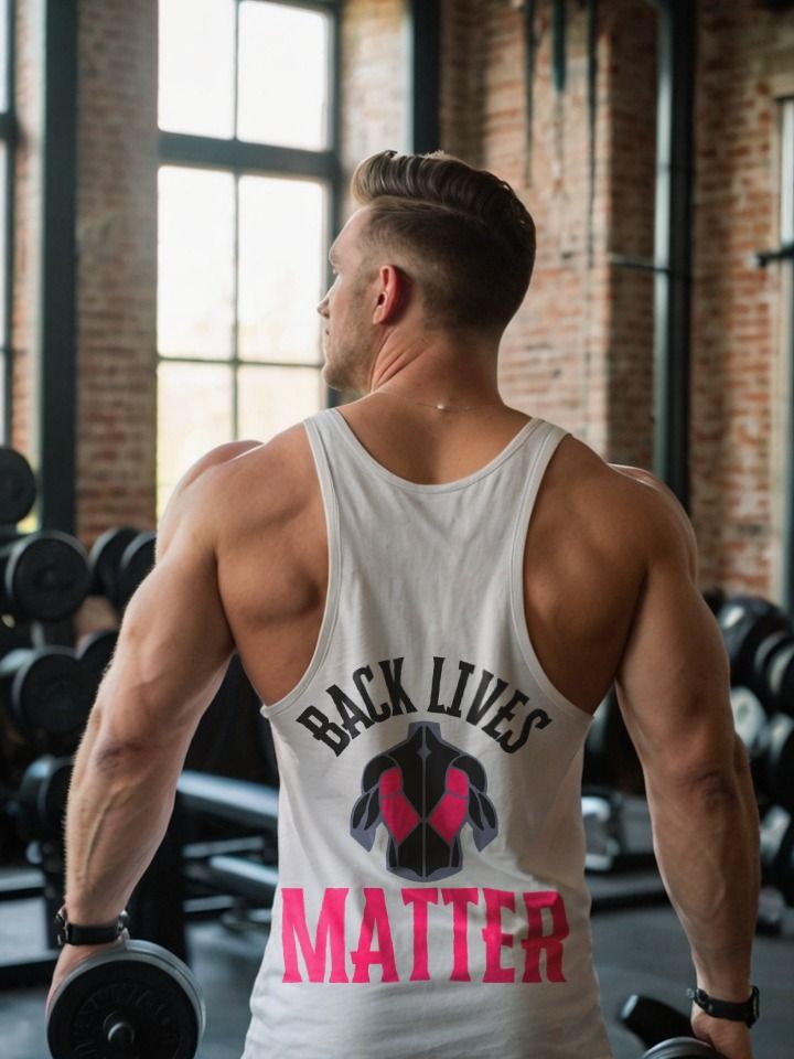 Back Workout Unisex Tank Top I Funny Quote Jersey I Gym Wear product image (1)