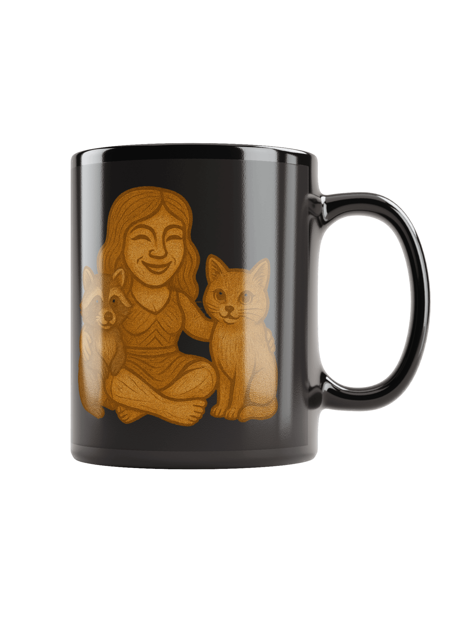 Make Friends Tiki Mug - Raccoon & Kitty product image (1)