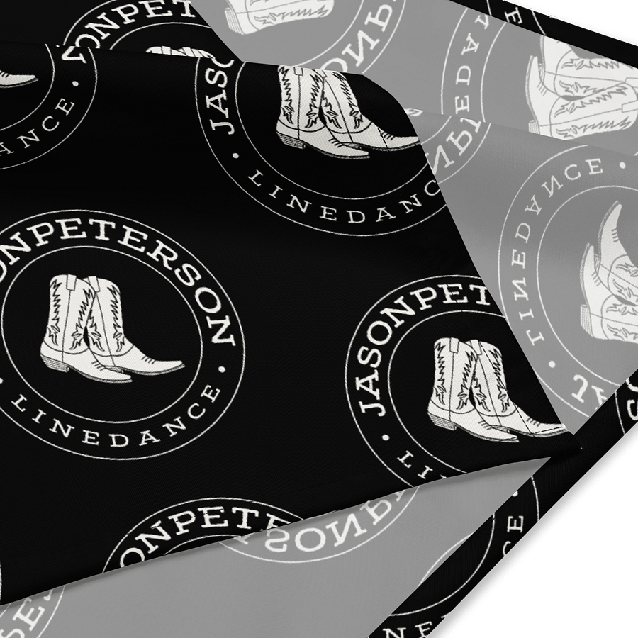 JPLinedance Black All-Over Bandana product image (2)