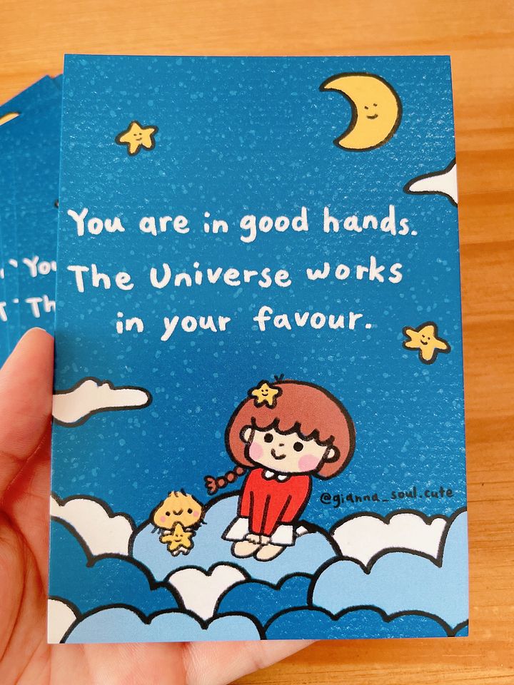The Universe works in your favour | Positivity Card product image (2)