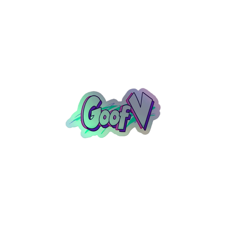 GoofV Holographic Sticker product image (1)