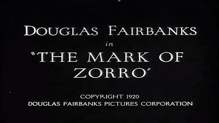 The Mark Of Zorro Silent Film product image (1)