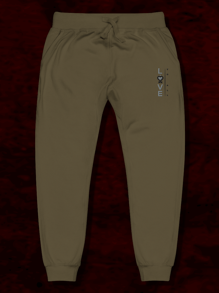 L2A 2025 Drab Slim Embroidered Fleece Joggers product image (1)