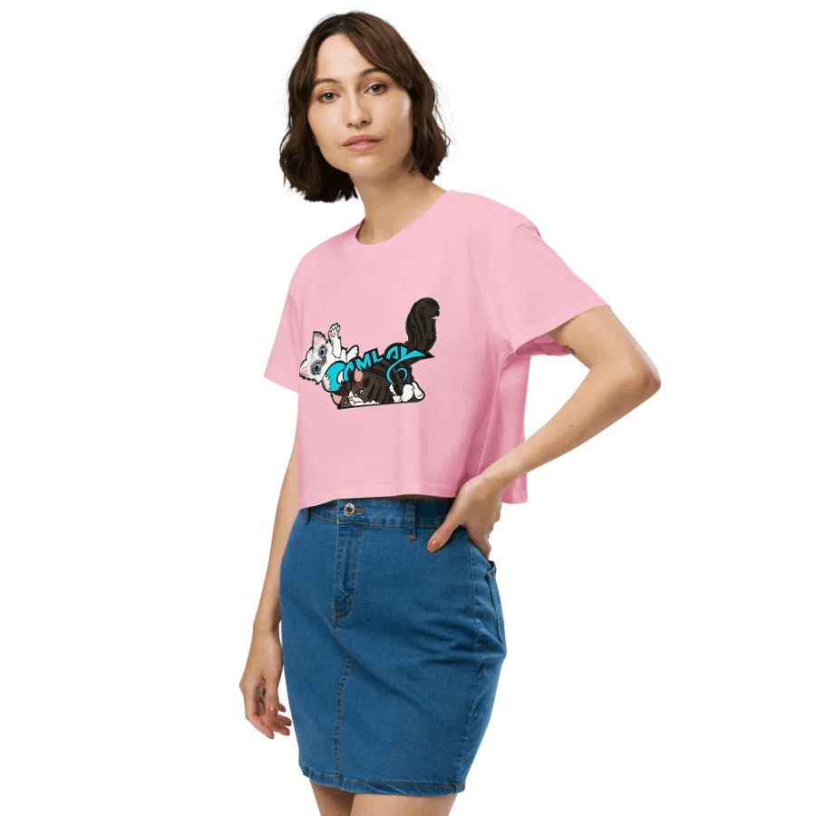 AS Colour Women's Premium Crop Top: Luigi & Ariel Logo product image (10)
