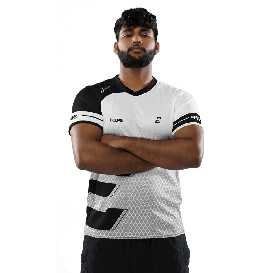 White "Delps" Elite Pro Jersey - EpiQ Black product image (2)