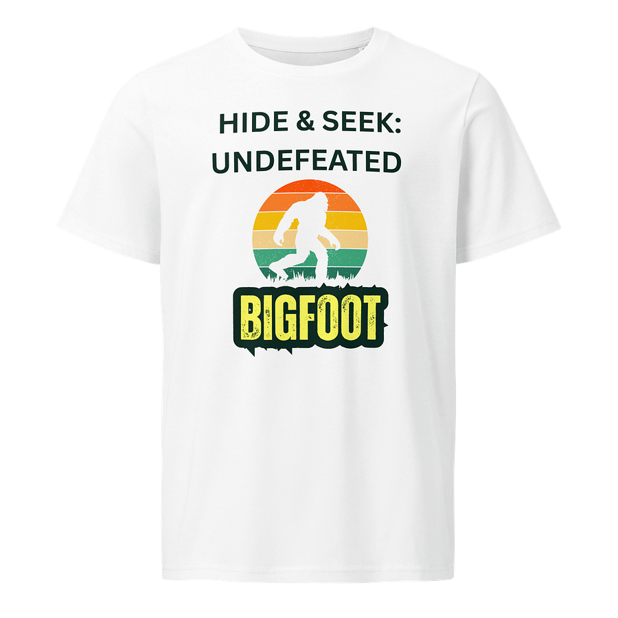 BIGFOOT HIDE AND SEEK: UNDEFEATED white t-shirt product image (1)