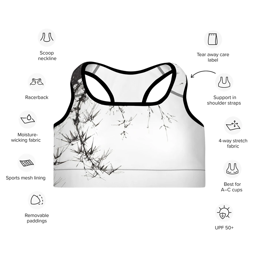 Bamboo Print Padded Sports Bra product image (19)