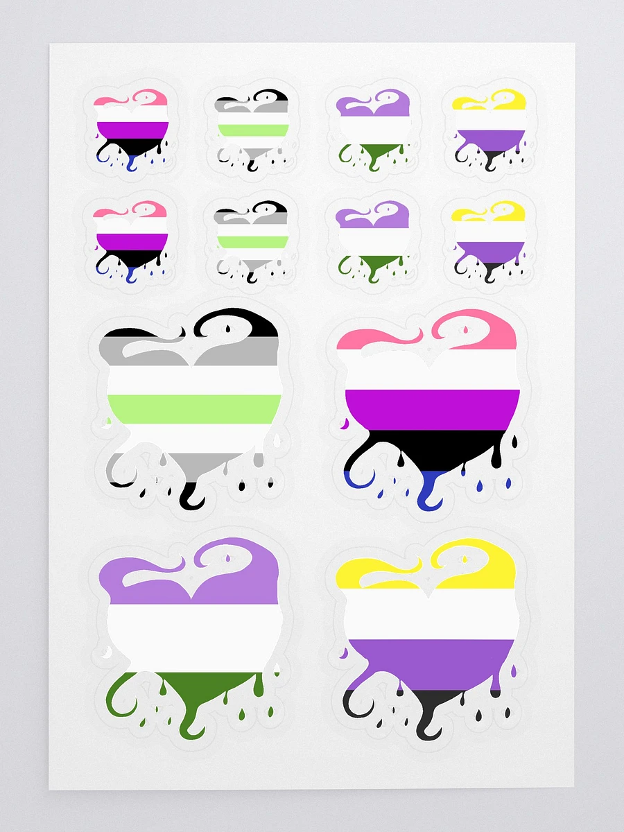 Filth Heart Gender Non-Conforming Pride Sticker Sheet product image (3)