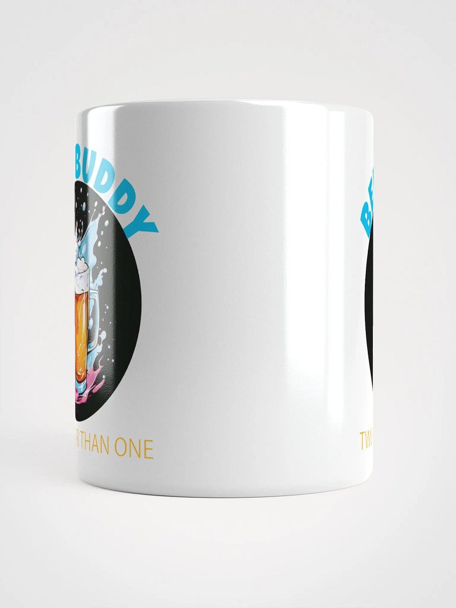 Beer Buddy Mug | Funny Beer Lover Coffee Cup with Clinking Mugs Design product image (5)