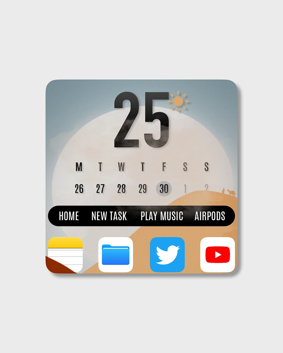 Namib Desert iOS16 Widget Complete Pack (ready for installation) product image (4)