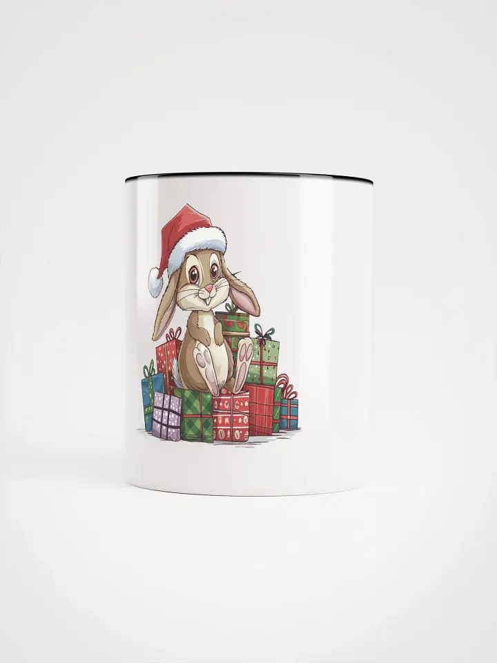 Santa Bunny Ceramic Mug with Color Inside product image (1)