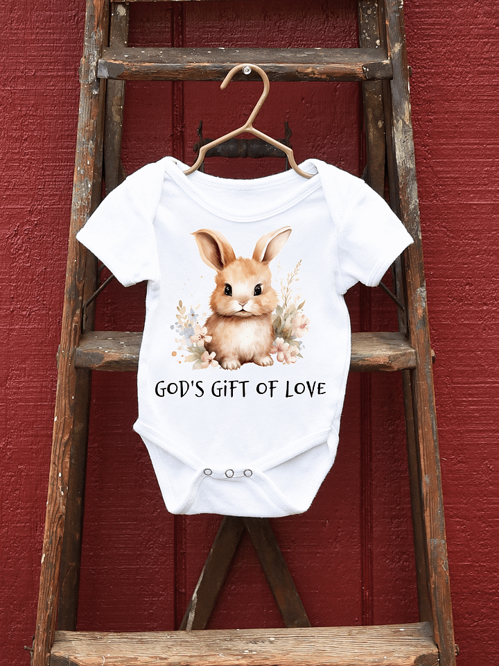 God's Precious Blessing: Adorable Bunny Rabbit Spreads Love product image (1)