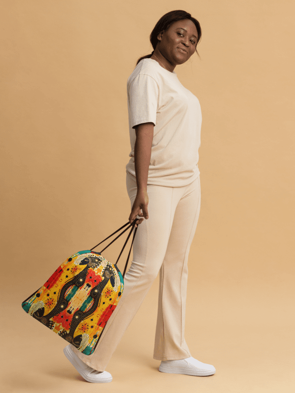 Yogi Muse Abstract Art Painted Drawstring Bag product image (3)