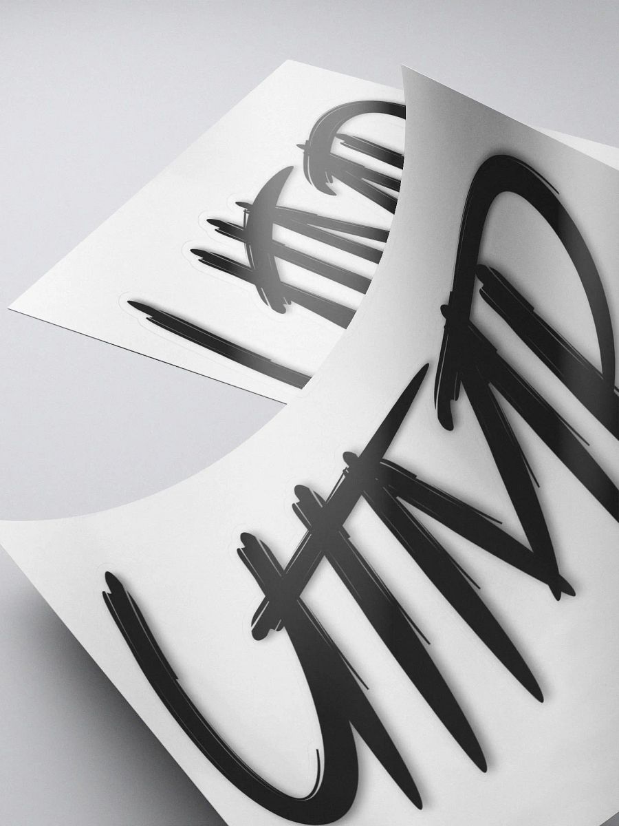 Kiss Cut Sticker - UTMP Logo White product image (4)