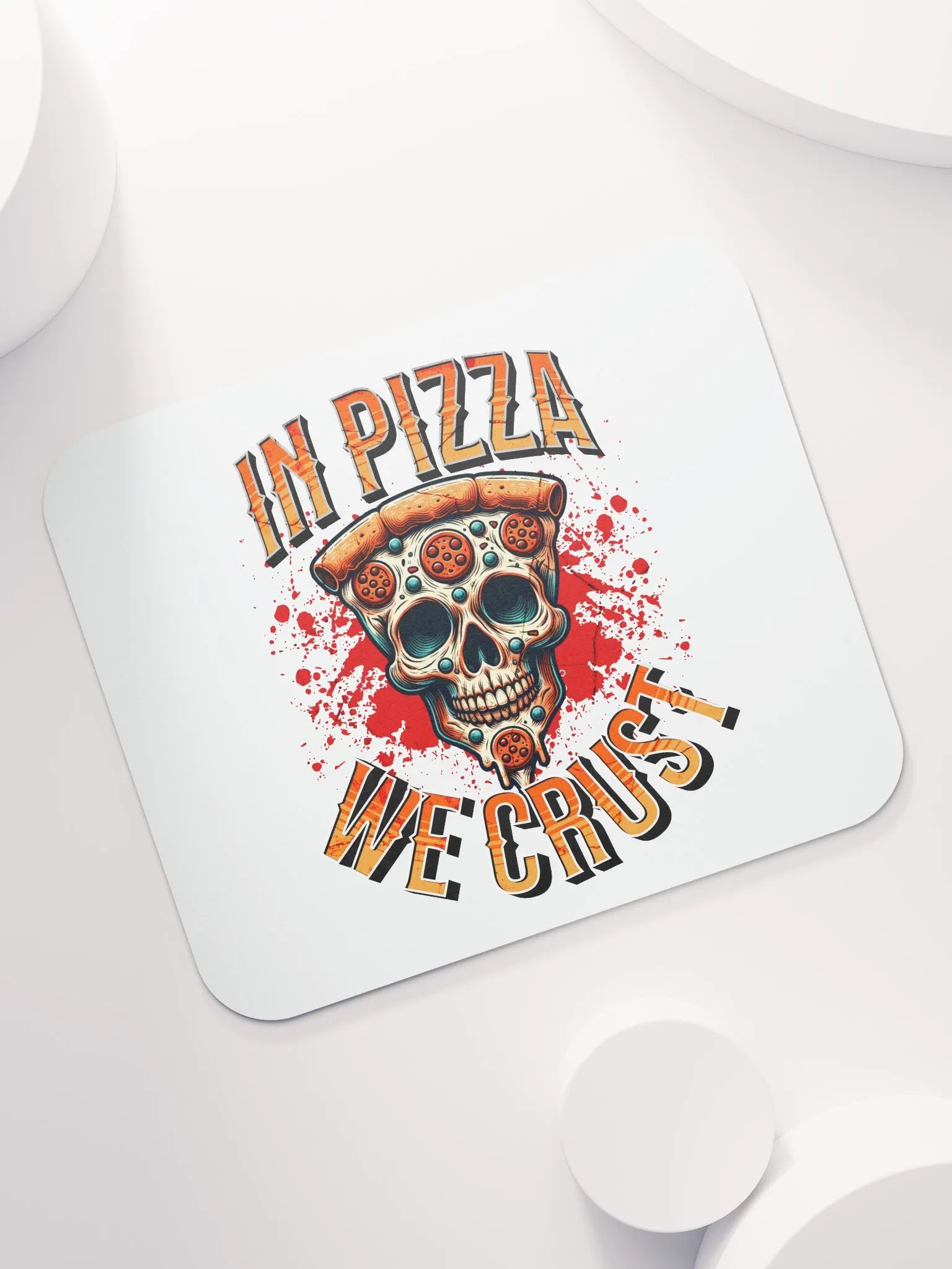 In Pizza We Crust Skull Mouse Pad product image (5)