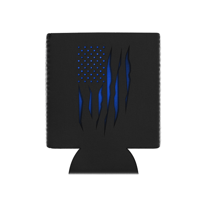 Blue Carbon Onyx American Flag Coozie product image (1)