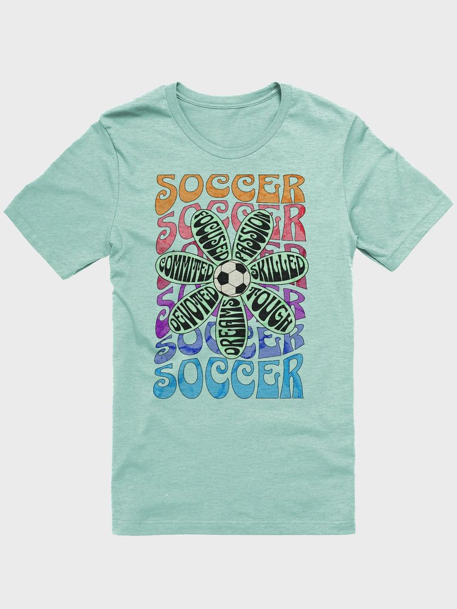 Flower Soccer Motivational Passion Petals T-Shirt product image (19)