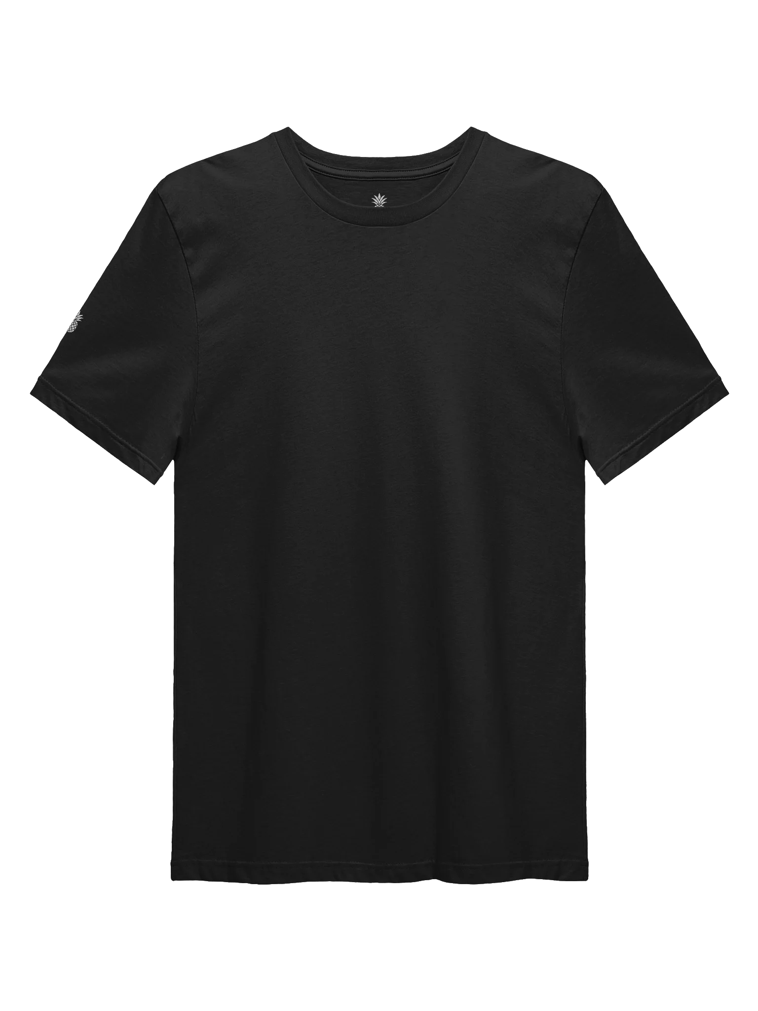 Slim Fit Lightweight Lucky Pineapple® Minimalist Sleeve Solid Color Unisex T-Shirt (Black & Dark Colors) product image (1)