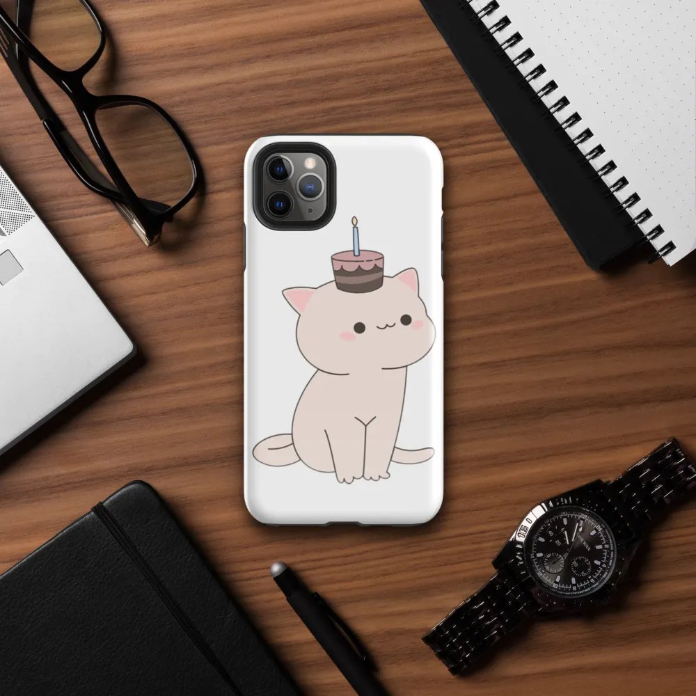 Lil Cat Birthday Cake iPhone Tough Case product image (72)