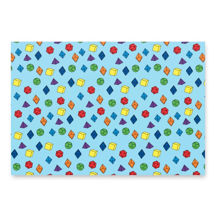 RPG polyhedral dice Wrapping Paper Set product image (4)