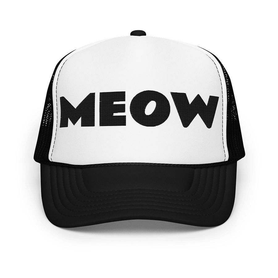 Embroidered MEOW Hat - Black Thread Collection product image (1)