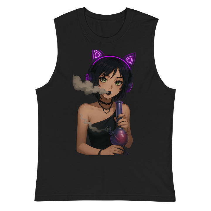 Kitty Got Weed Mens Tank product image (2)