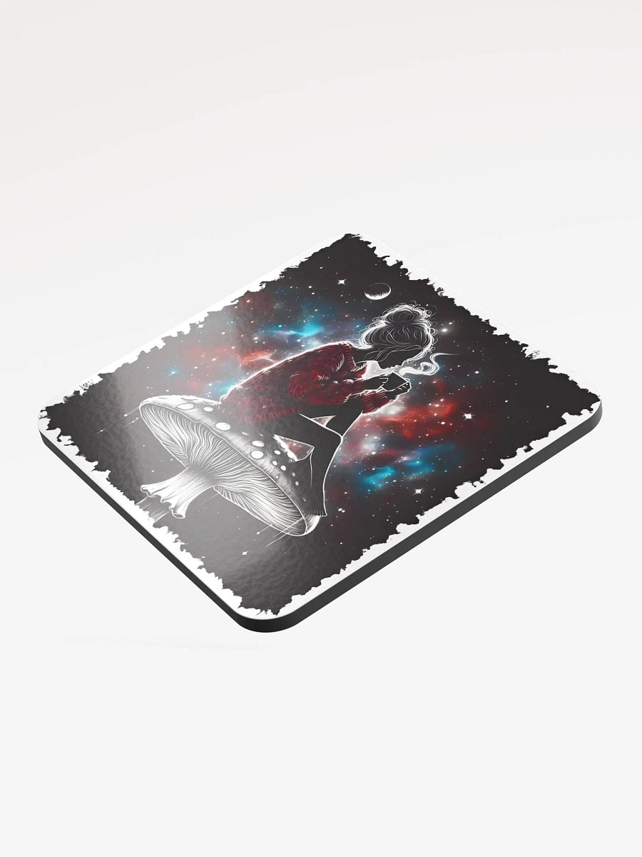 Chillin' in the Void High Glossed Cork Coaster product image (3)