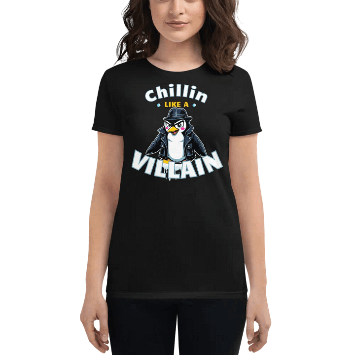 Chillin' Villain Penguin Women's T-Shirt product image (1)