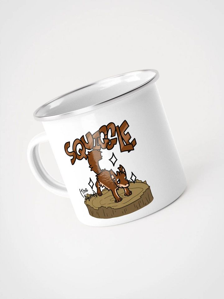 Squiggle the Squirrel Enamel Mug product image (1)