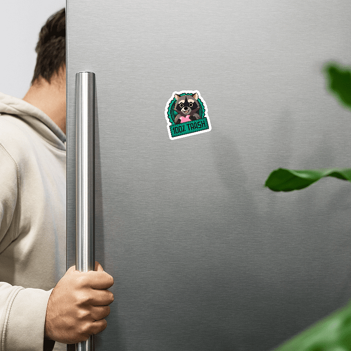 100% Trash Heart Magnet product image (4)