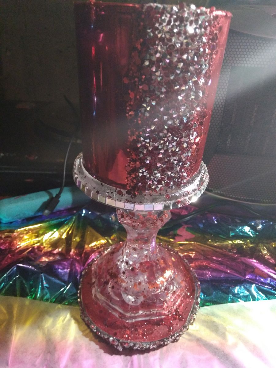 Red Vinyl Coated Candleholder product image (6)