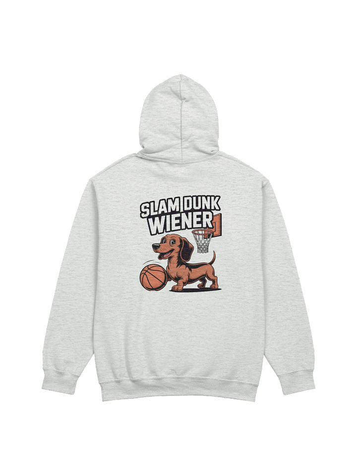 Slam Dunk Wiener Hoodie – Funny Basketball Dachshund Gift for Sports Fans product image (3)