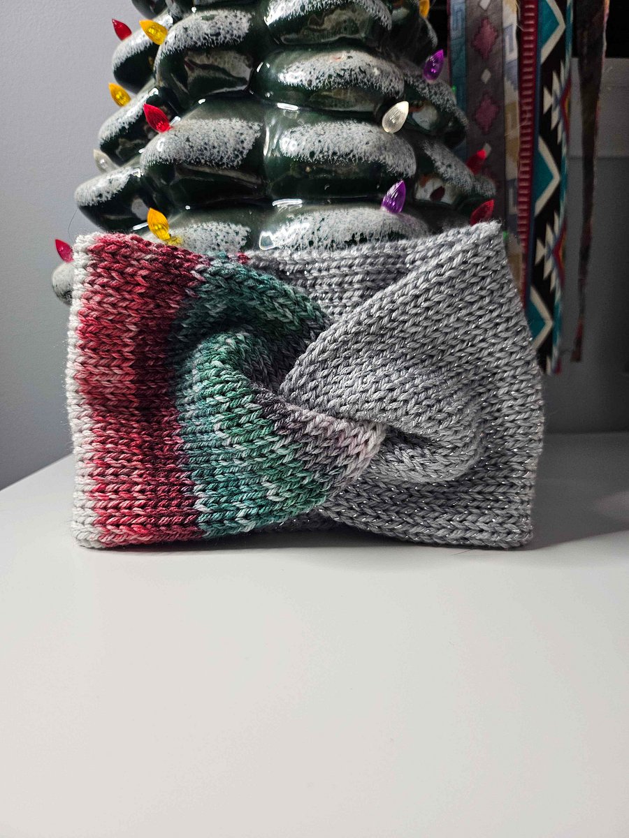 Yuletide/Grey Twinkle Ear Warmers product image (2)