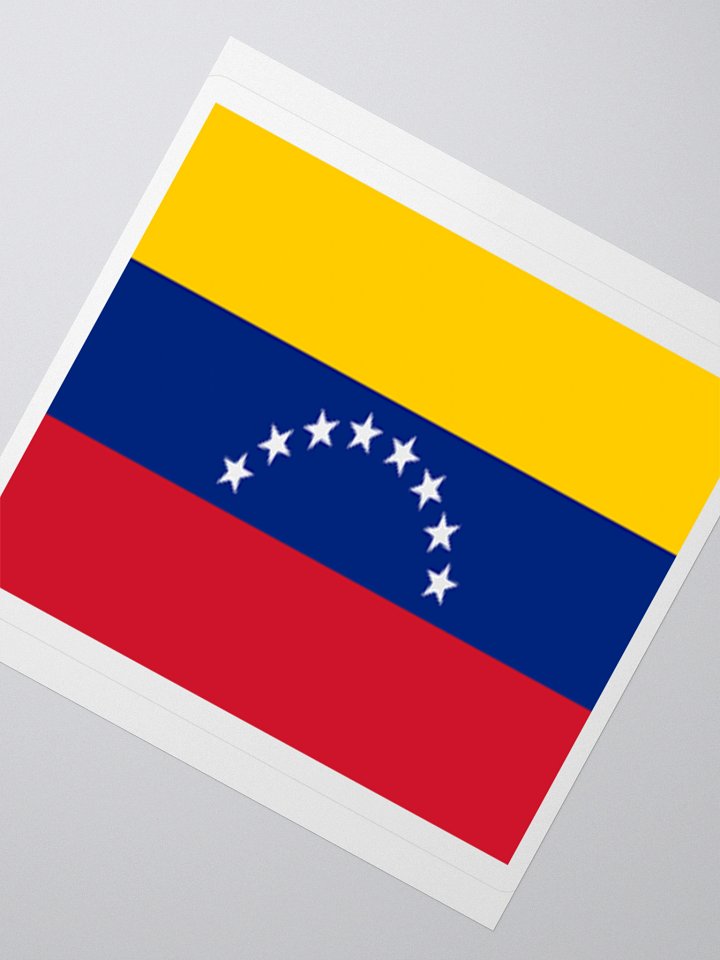 Venezuela Flag Sticker | Seven Stars Coat of Arms Design | Durable Vinyl | 3 Sizes product image (5)