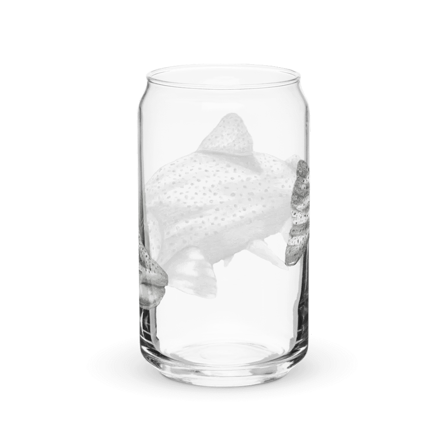 Trout Drawing Glass Can Cup product image (38)