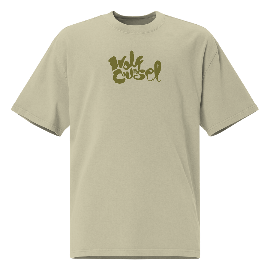 Wolf Counsel AS Colour Premium Oversized Faded T-Shirt (Back Patch) product image (1)