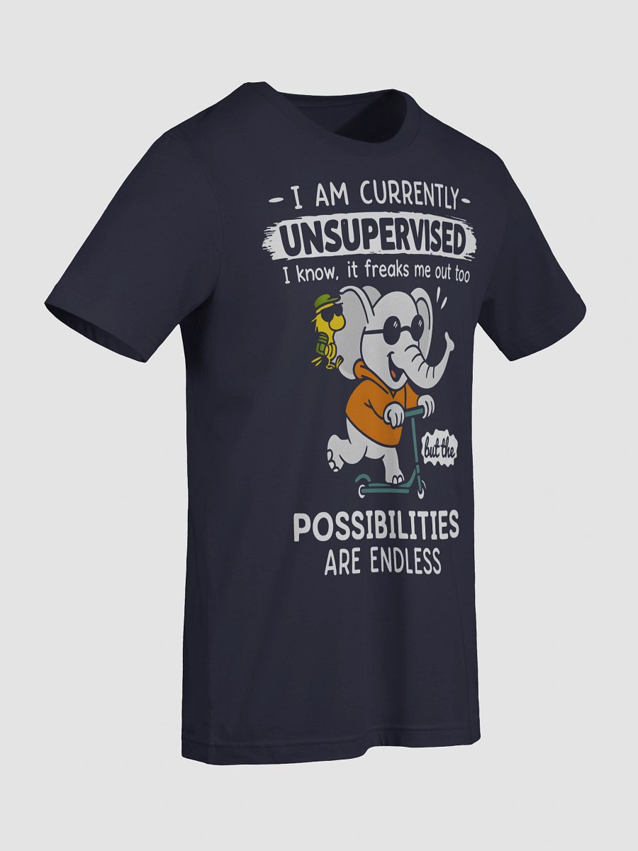 Imaginative Elephant Scooter Ride T-Shirt product image (9)