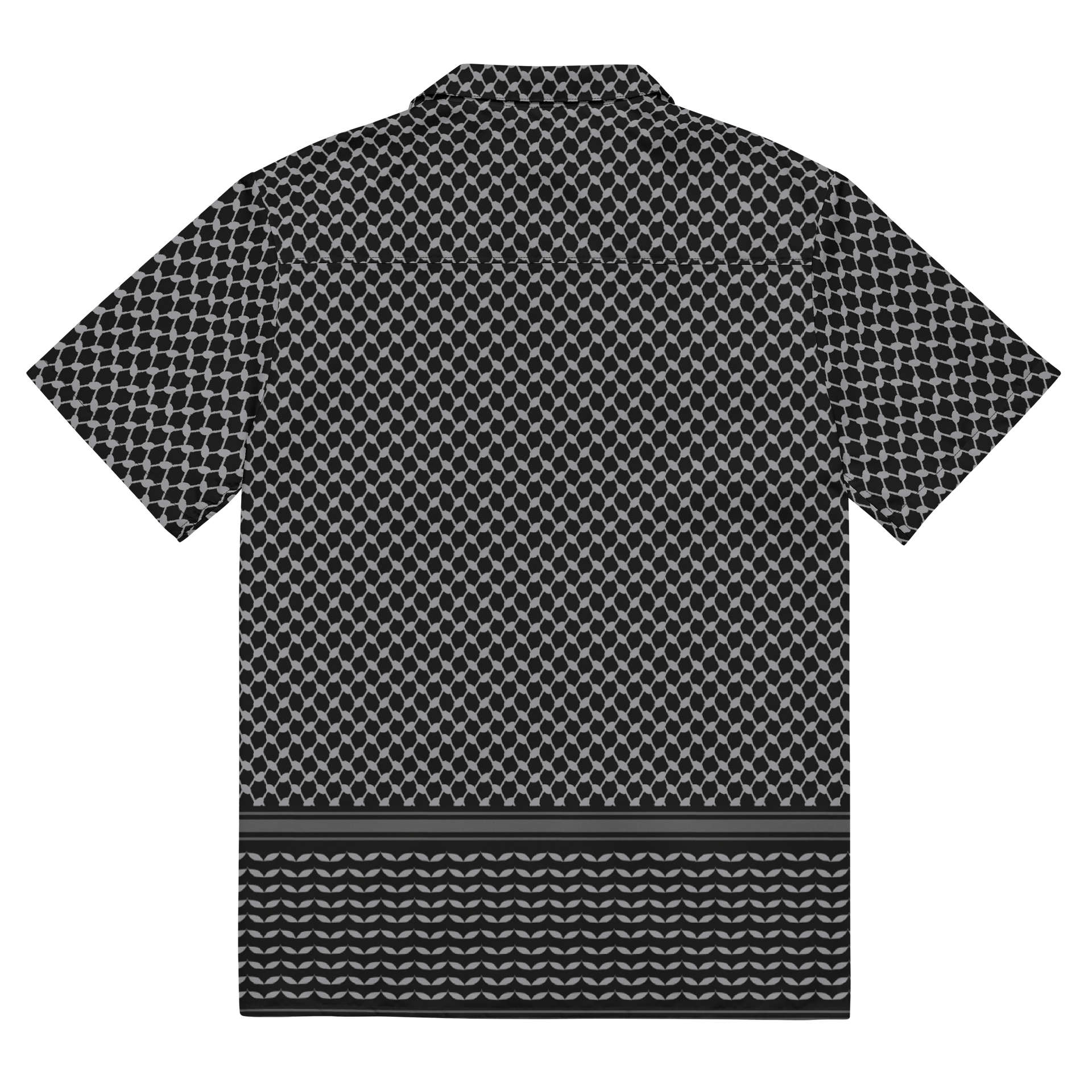 Kufiya Button Down Shirt Black & Grey product image (4)