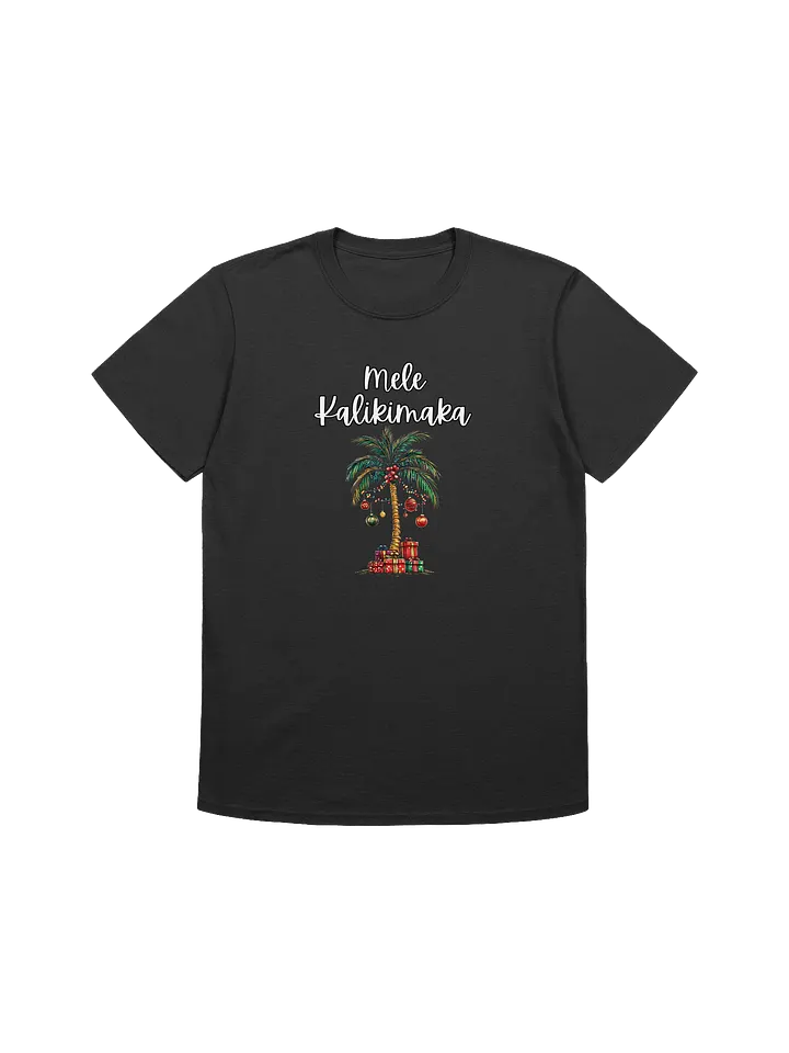 Mele Kalikimaka Decorated Palm Tree Unisex Christmas T-Shirt product image (2)