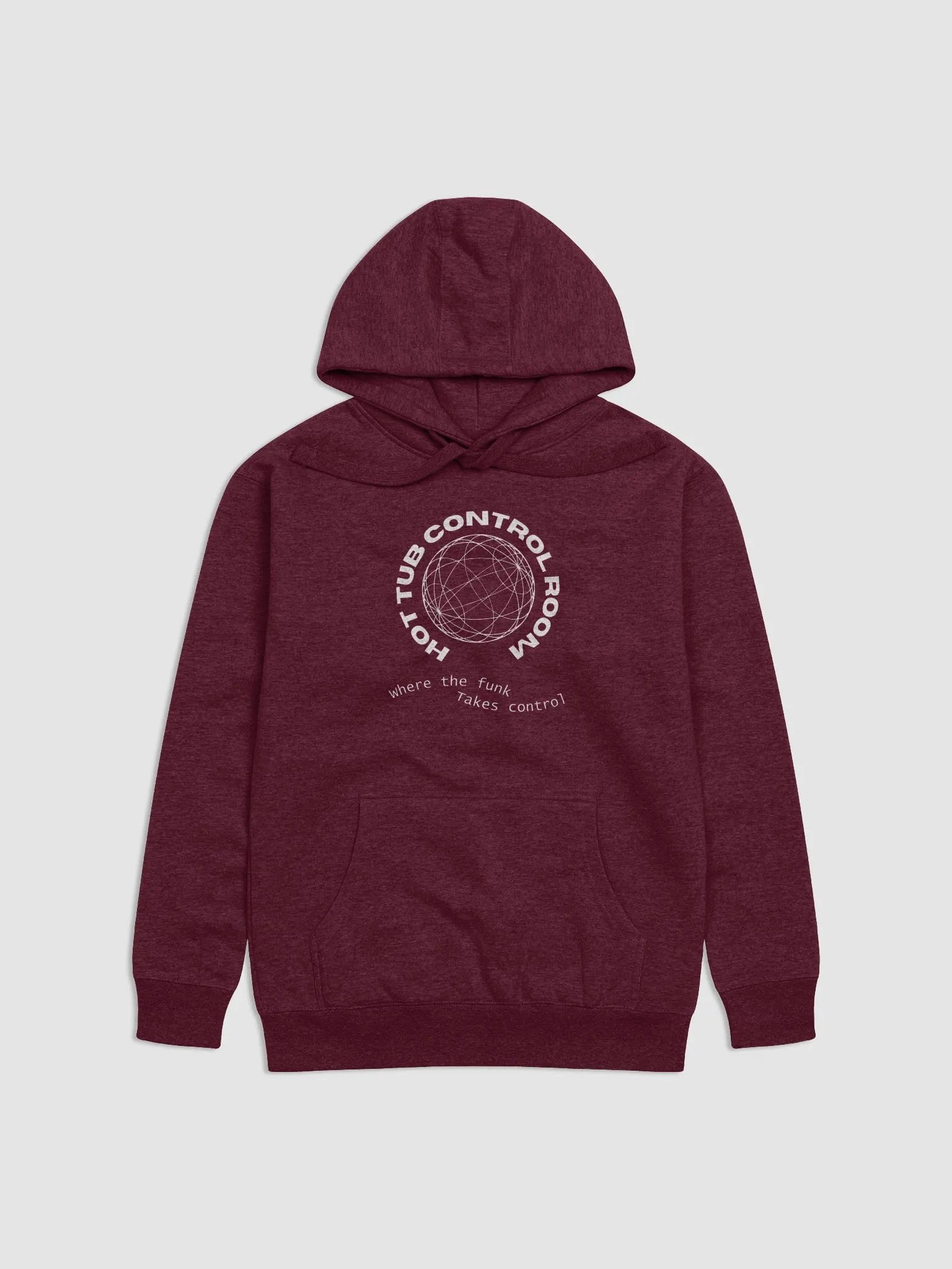 Logo hoodie red/white product image (1)