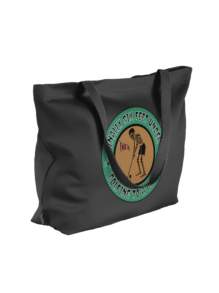 Finally Six Feet Under Golfing To A Birdie Graveyard Golf Eco Tote product image (4)