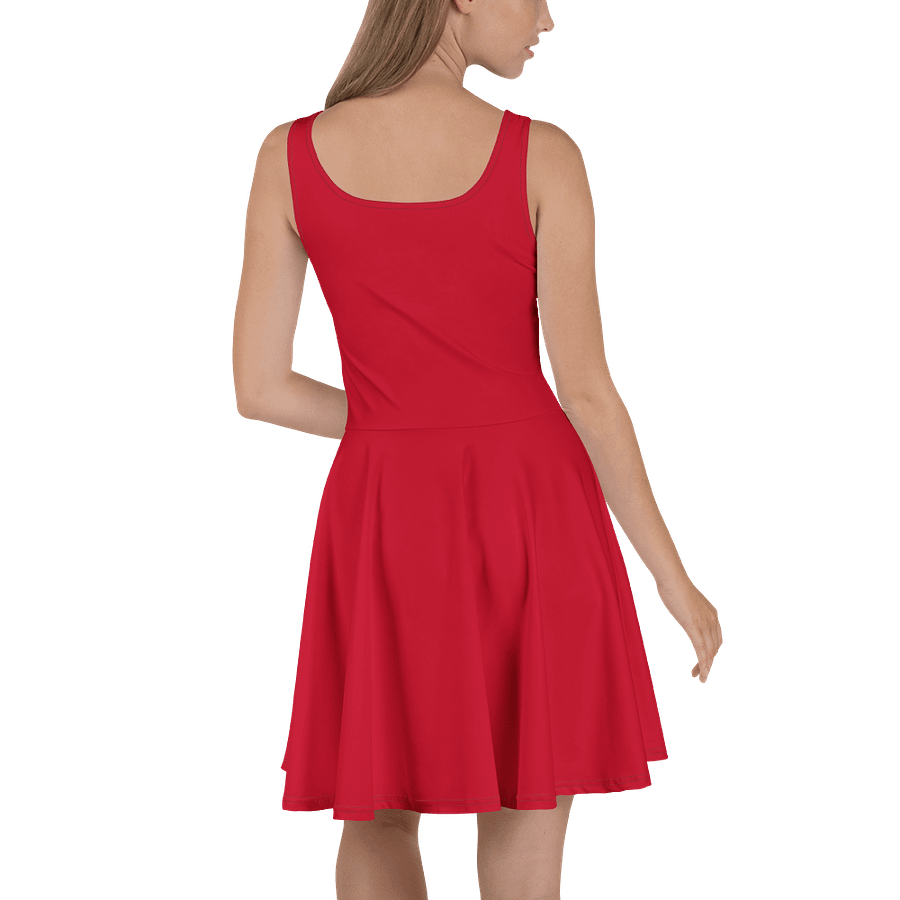 ZAYO Red Burst All-Over Print Skater Dress product image (4)
