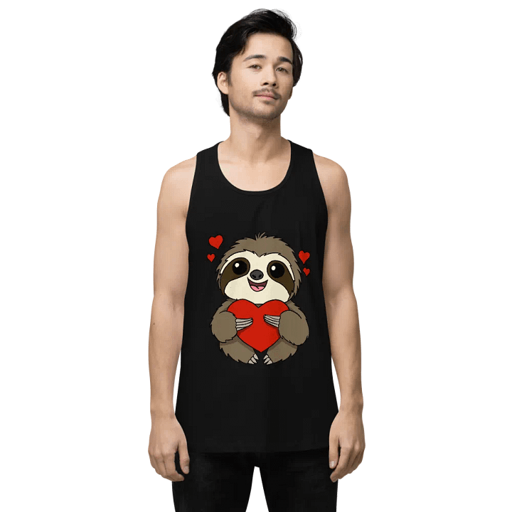 Mens Tank top - Heart product image (8)