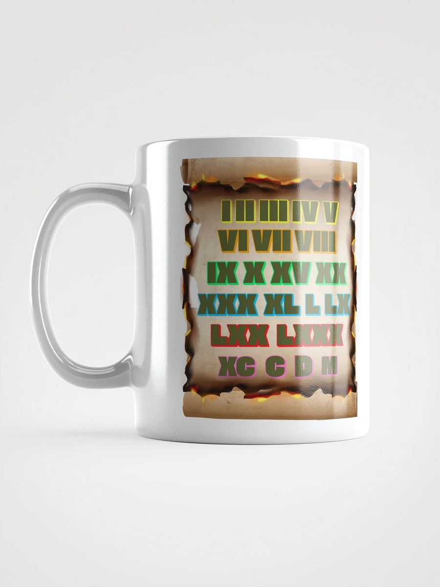 Roman Numeral Artistic Design White Mug product image (17)