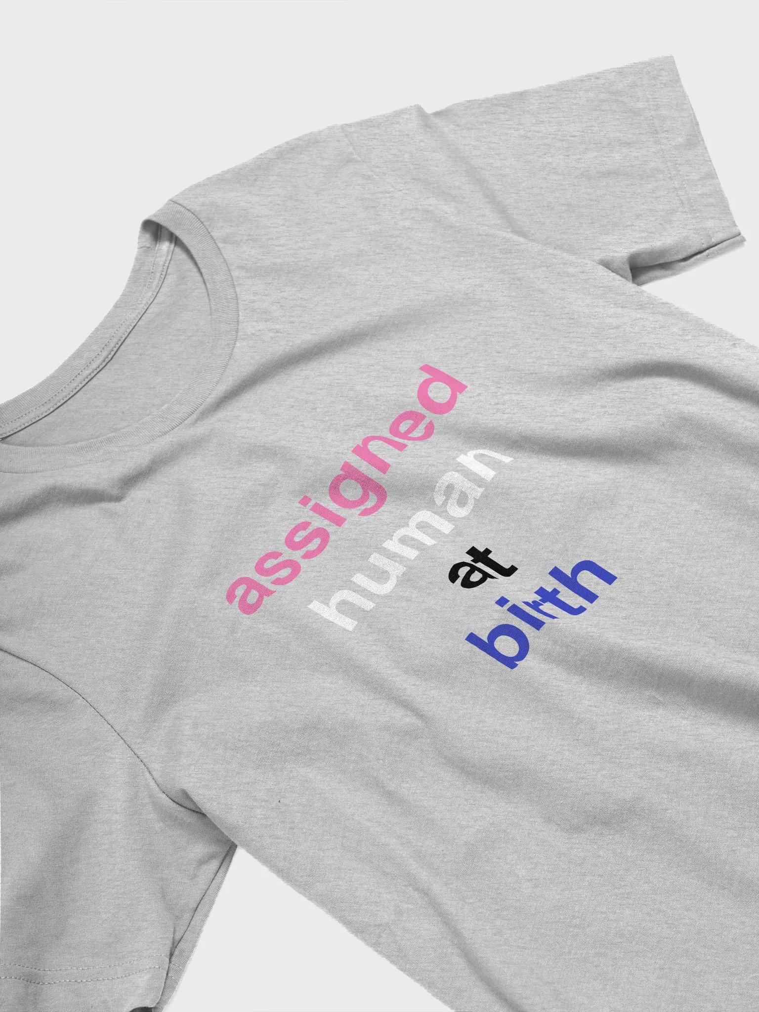 assigned human at birth genderfluid t-shirt product image (3)