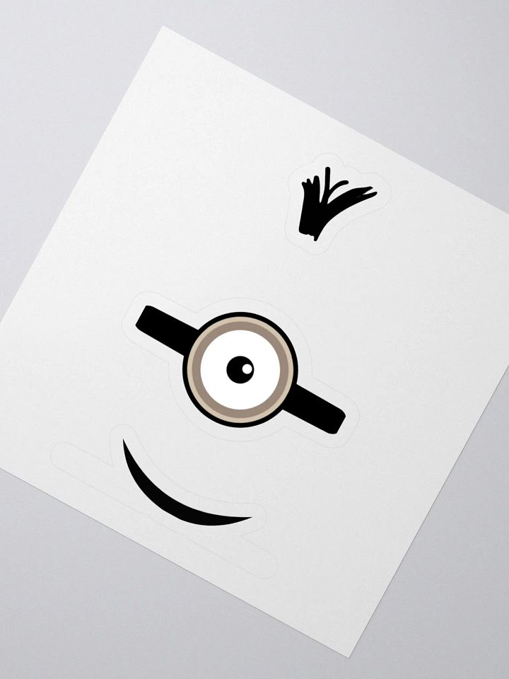 Minions Face Kiss Cut Stickers product image (2)