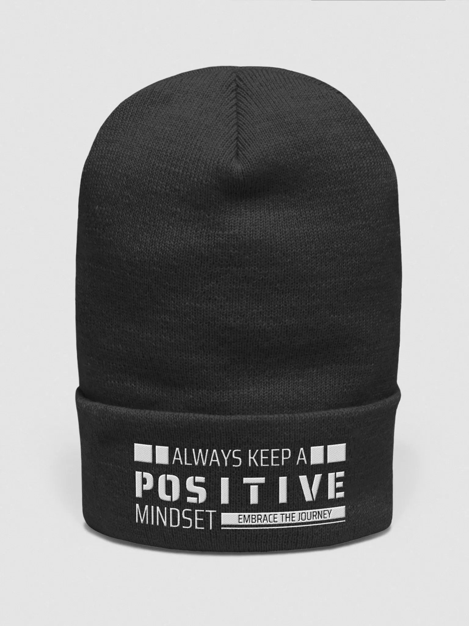 Positive Mindset cuffed beanie product image (2)