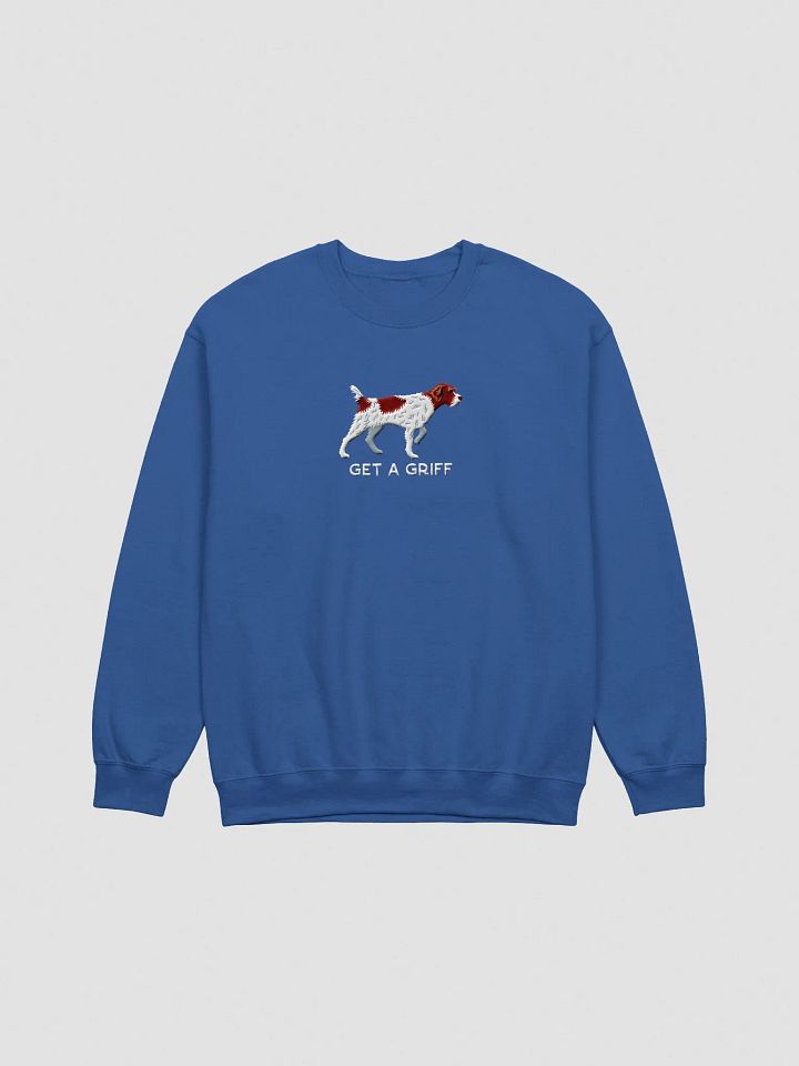 Get a Griff Sweatshirt (Embroidered) of a Wirehaired Pointing Griffon(Liver & White) product image (13)