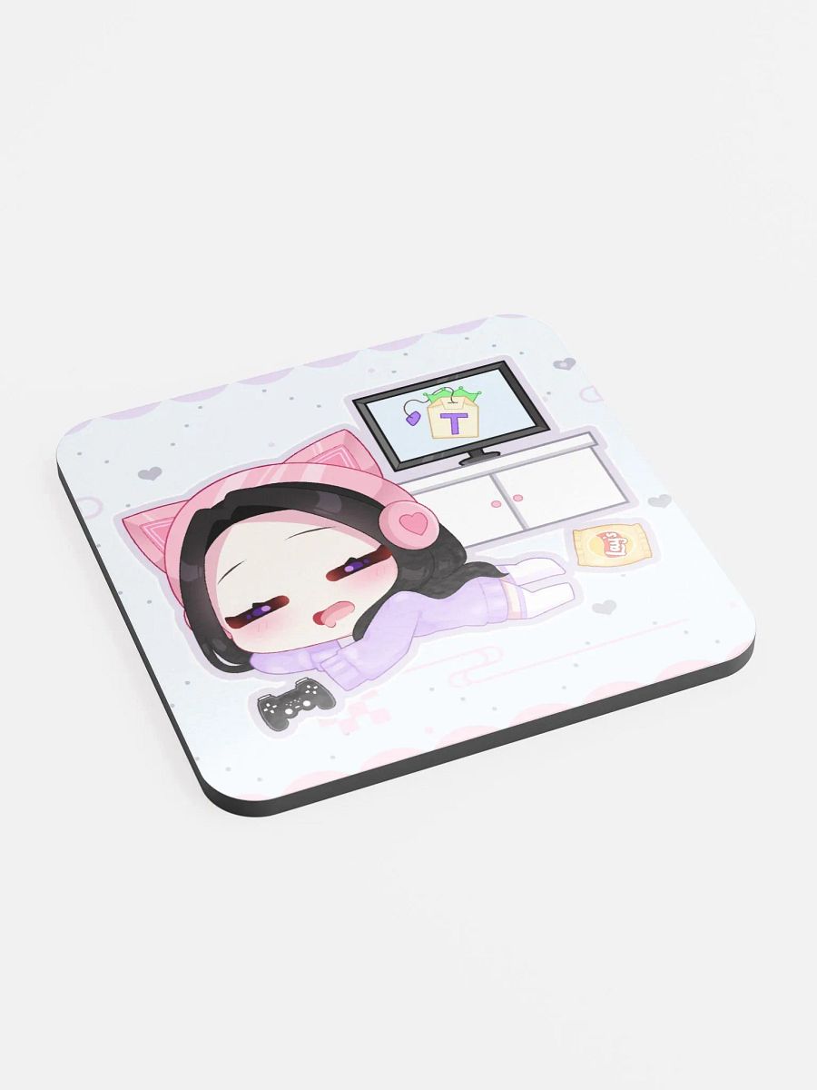 'Lazy Gamer' Chibi Coaster product image (2)