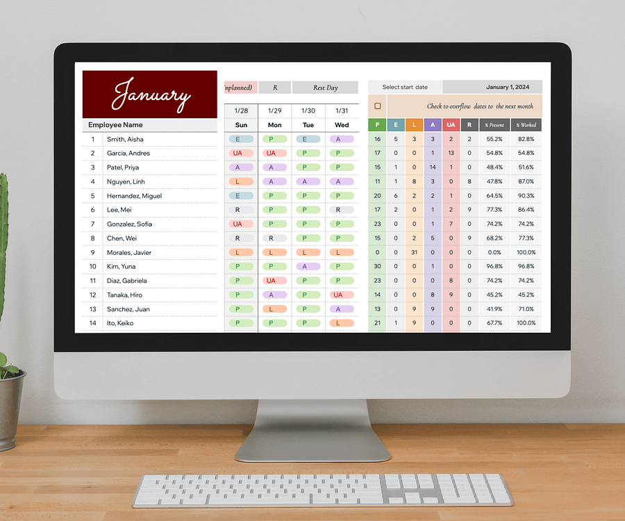 Employee Attendance Tracker & Dashboard product image (9)
